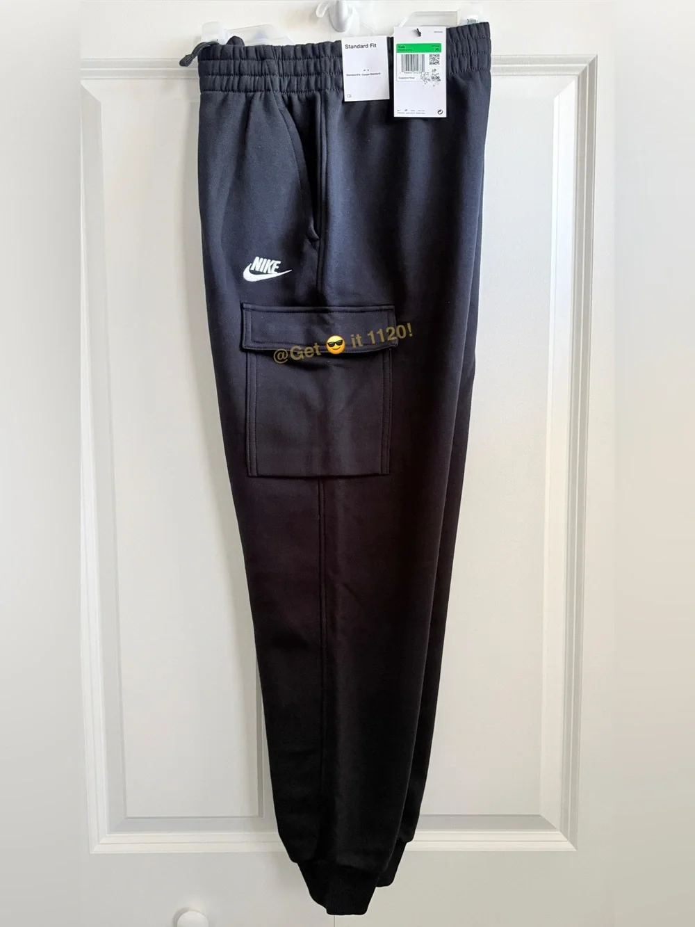 Nike Sportswear Club Fleece Big Kids' Cargo Pants FD3012-010 Black Size XL Youth